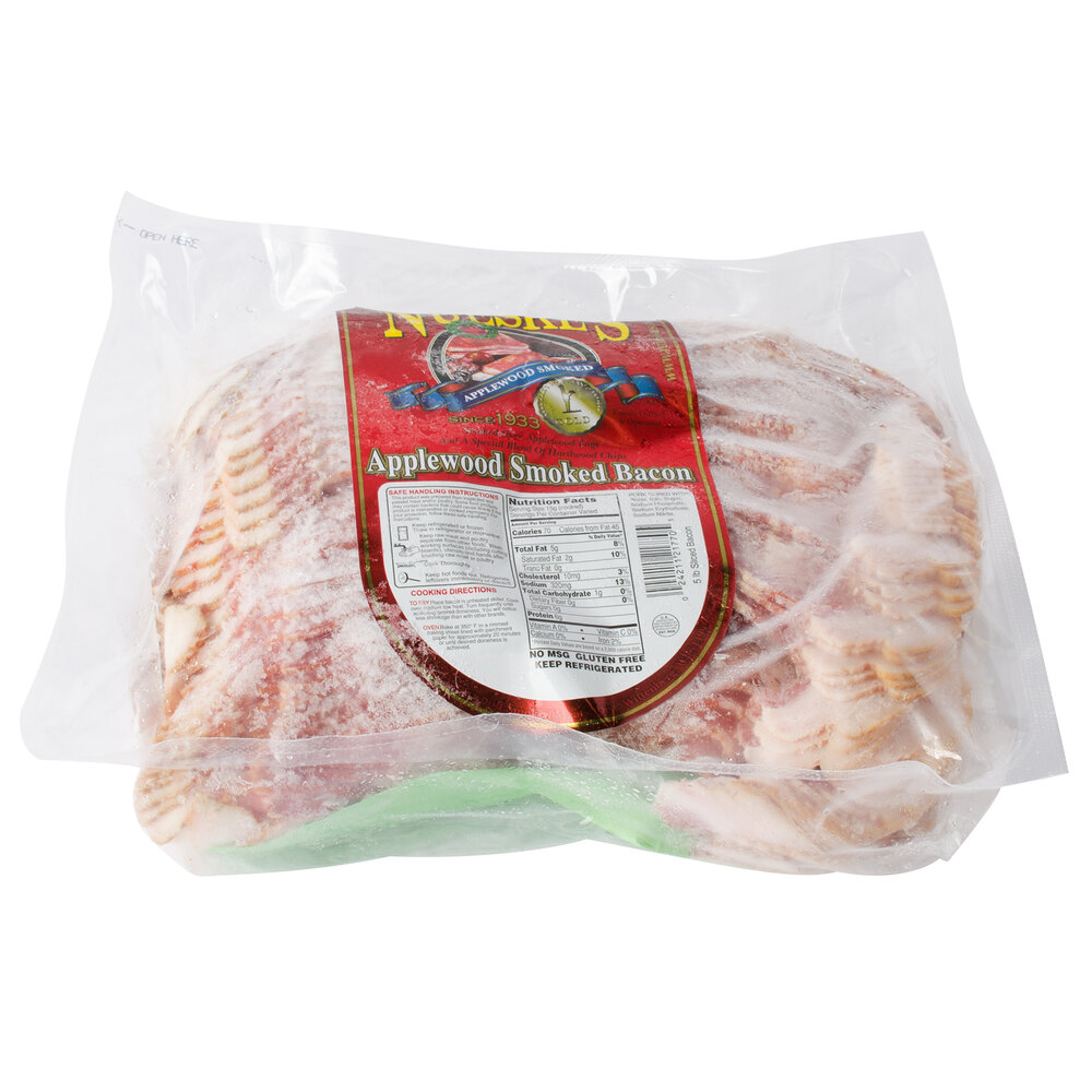 Nueske's Bacon 5 lb. Applewood Smoked Sliced Bacon 6/Case