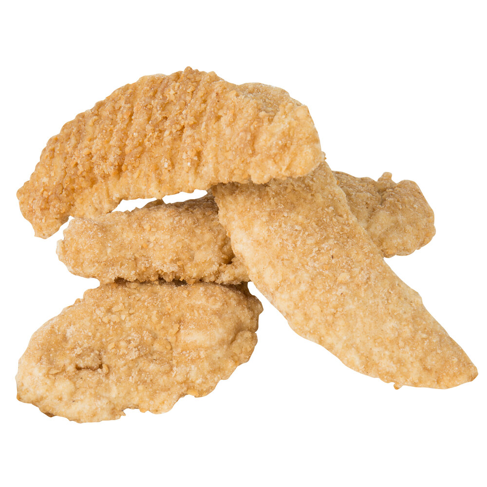 Tyson 5 lb. Bag of Uncooked Breaded Chicken Tenderloins 2/Case