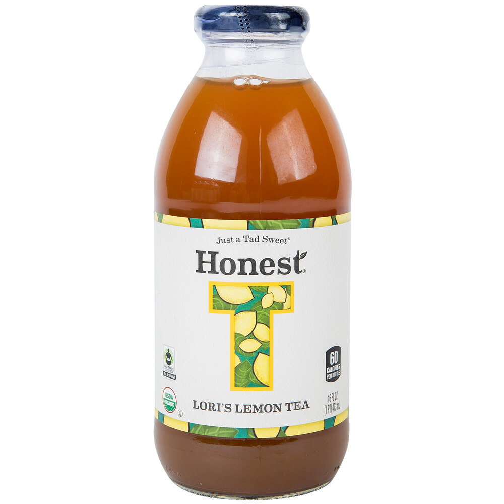 Honest Tea 16 oz. Organic Sweetened Lori's Lemon Iced Tea 12/Case