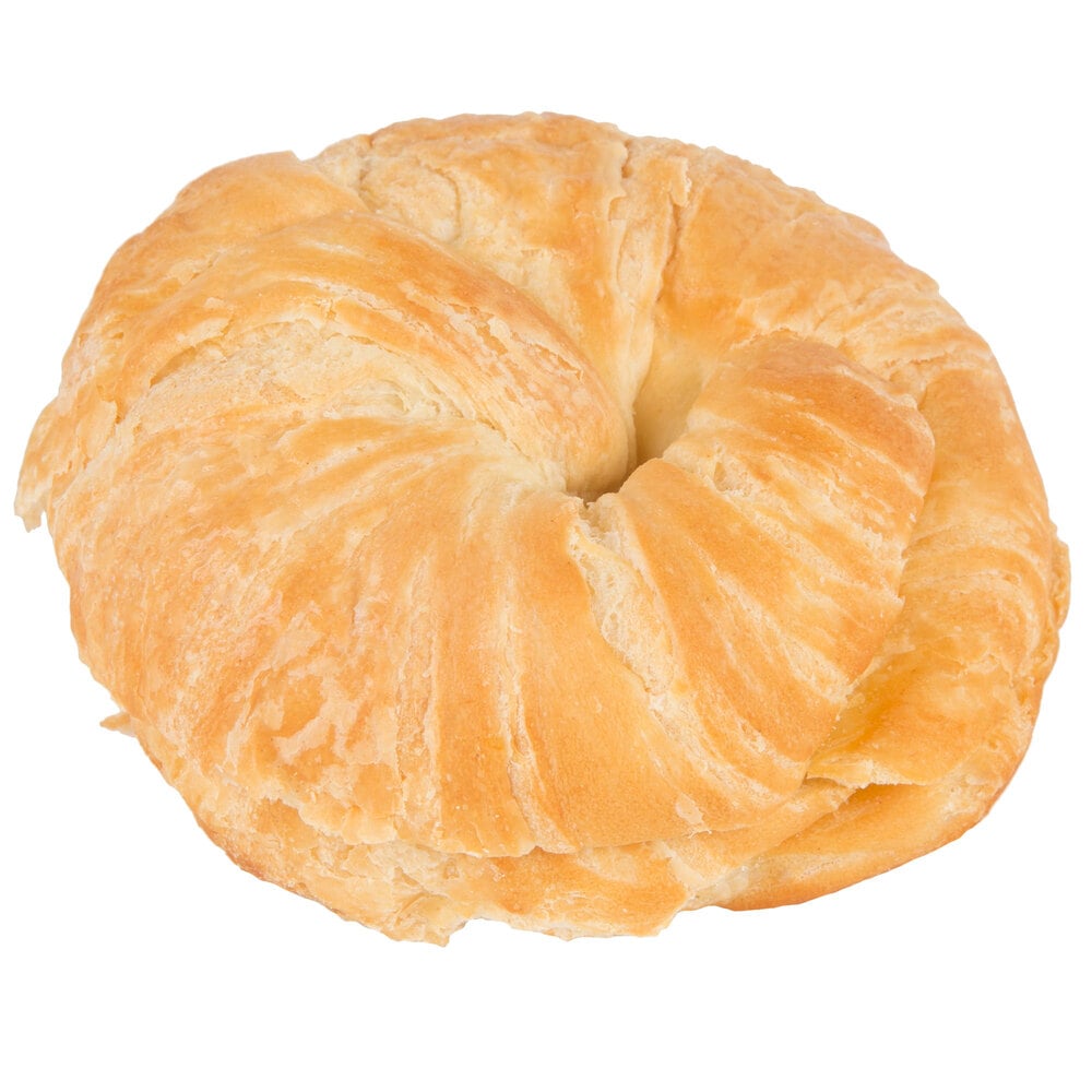 Hadley Farms 4" Round Croissant Sandwich Buns (144/Case)