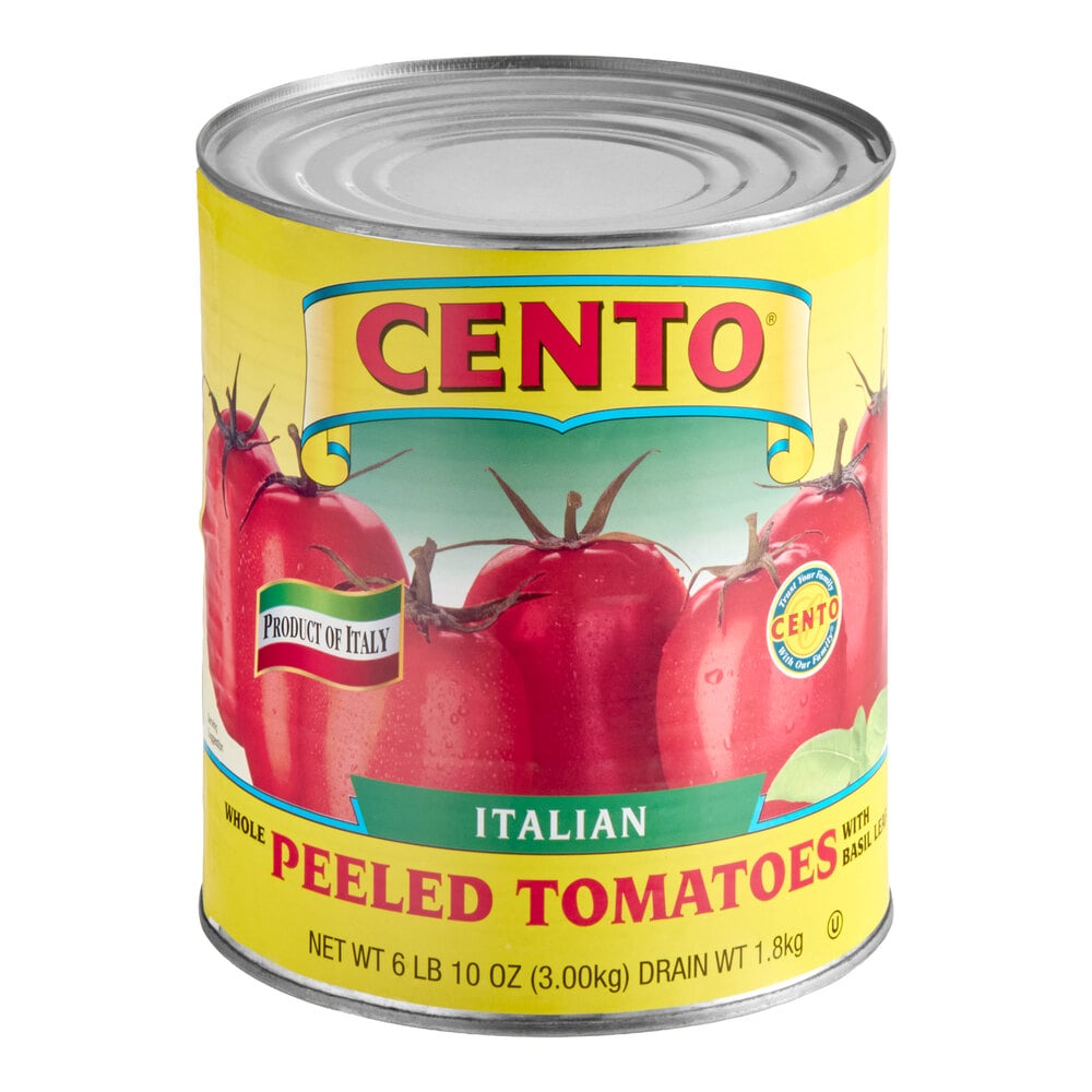 Cento Tomatoes | #10 Italian Whole Peeled Plum Tomatoes - 6/Case