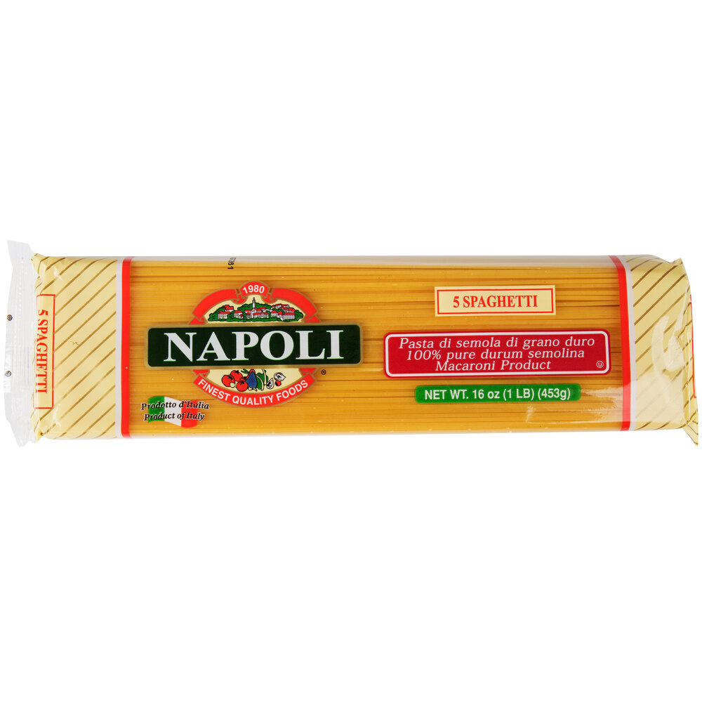 Napoli 1 lb. Spaghetti Pasta 20/Case