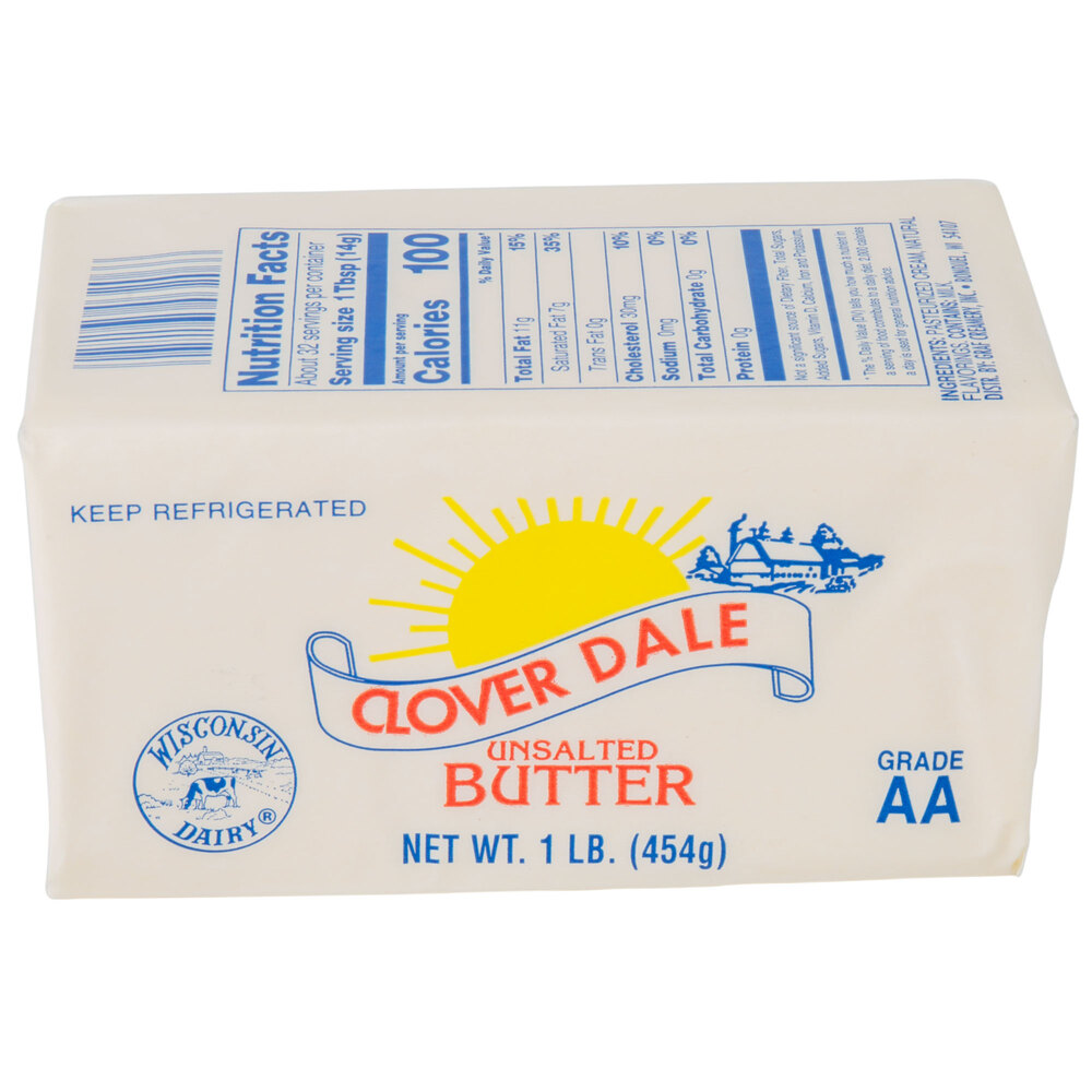 1 Lb. Unsalted Grade AA Butter Solid 36/Case