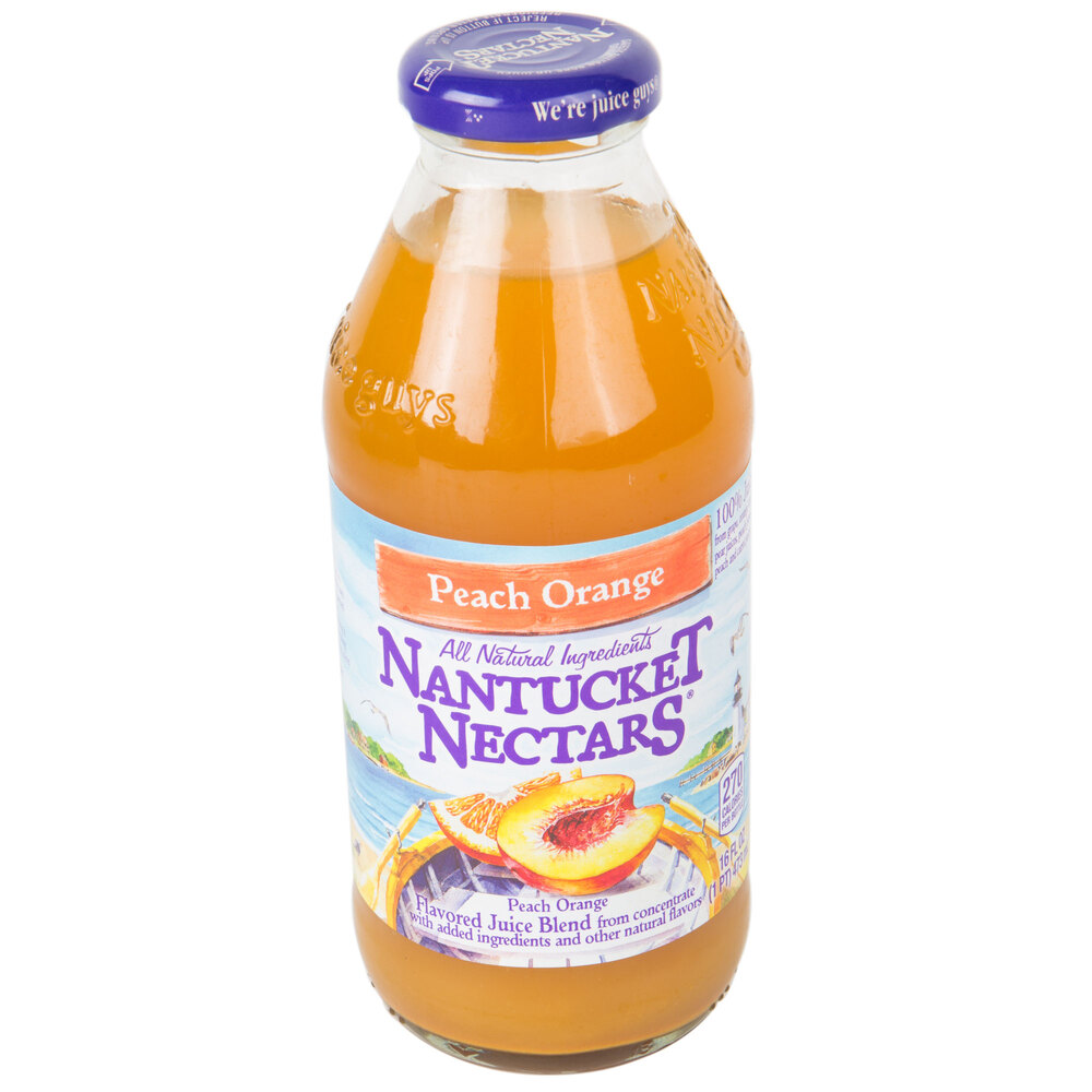 Nantucket Nectars 16 oz. Peach Orange Juice 12/Case