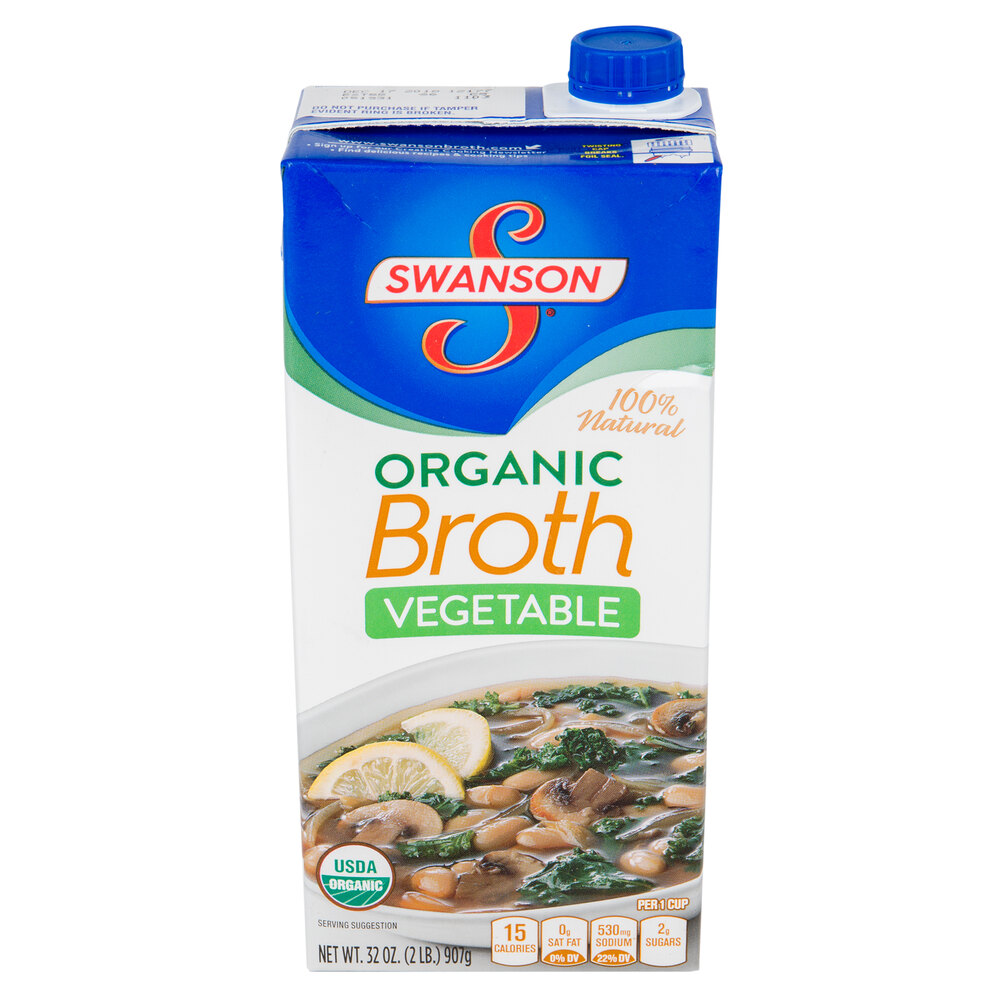 Swanson 32 oz. Organic Vegetable Broth 12/Case