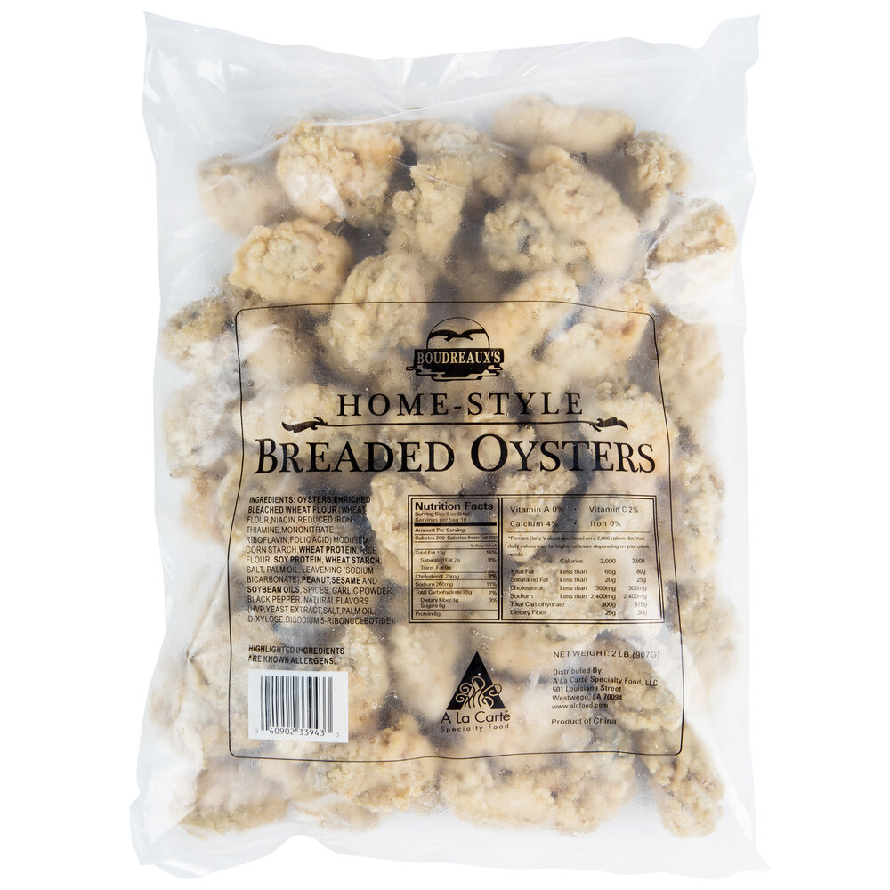 Frozen Breaded Oysters (2 lb) 5/Case