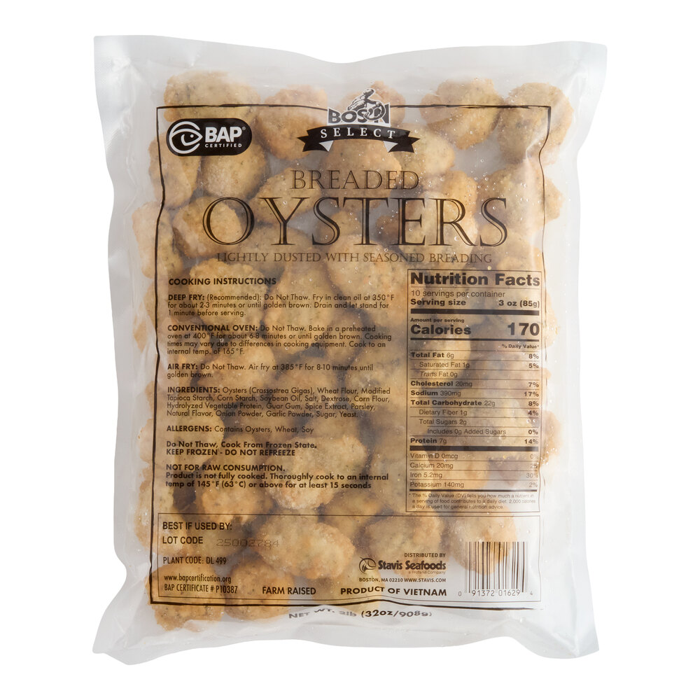 Frozen Breaded Oysters (2 lb) - 5/Case