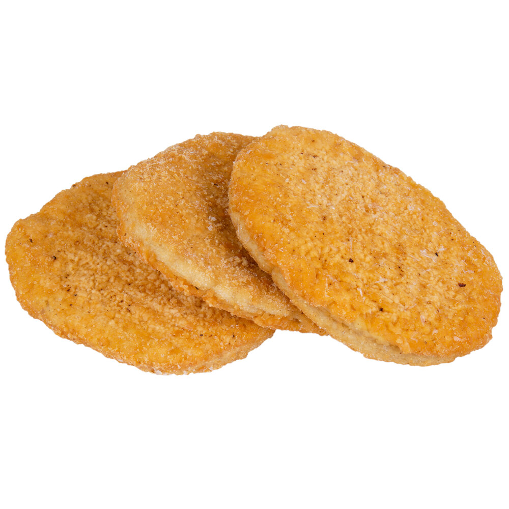 Brakebush 3.25 oz. Fully Cooked Breaded Chicken Breast Patties