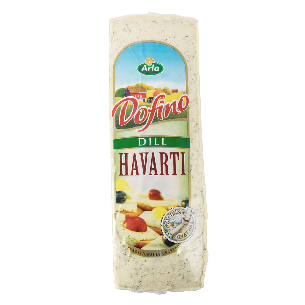 Arla Dofino Dill Havarti Cheese 9 lb. Solid Block