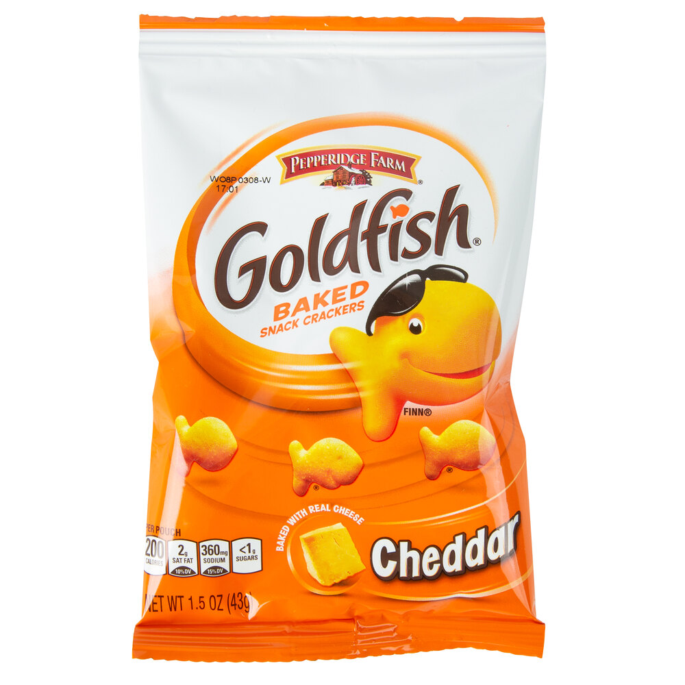 Pepperidge Farm Individual Goldfish Cheddar Cracker Bags 72/Case
