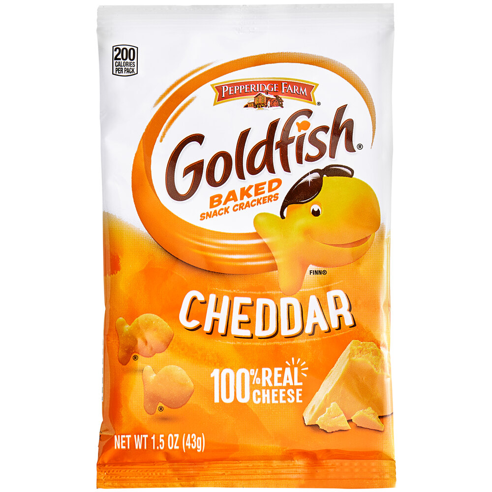 Pepperidge Farm Individual Goldfish Cheddar Cracker Bags 72/Case