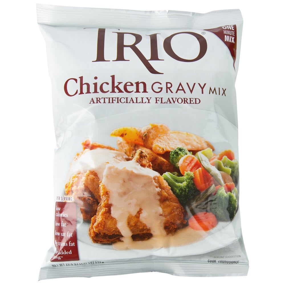 Trio Chicken Gravy Mix 22.6 oz. Package, 8/Case
