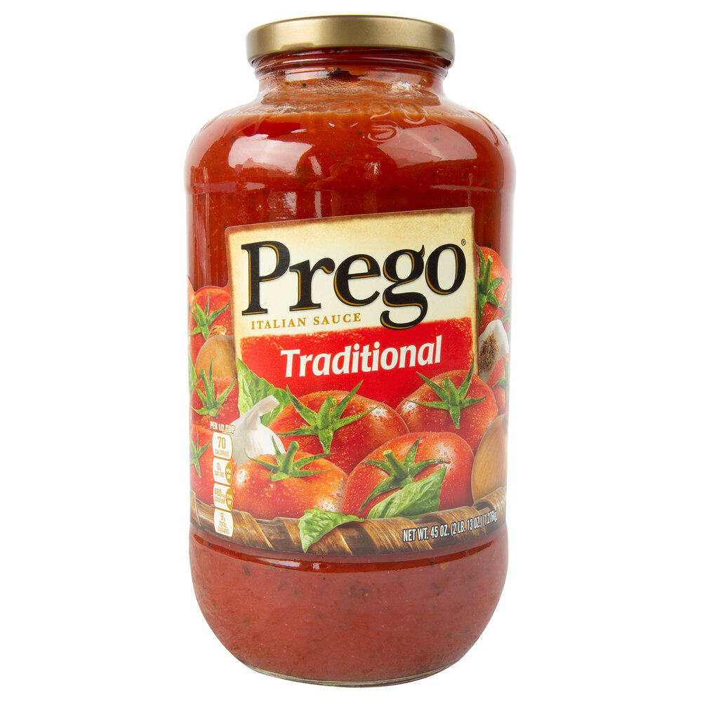 Prego 45 oz. Traditional Italian Pasta Sauce 6/Case