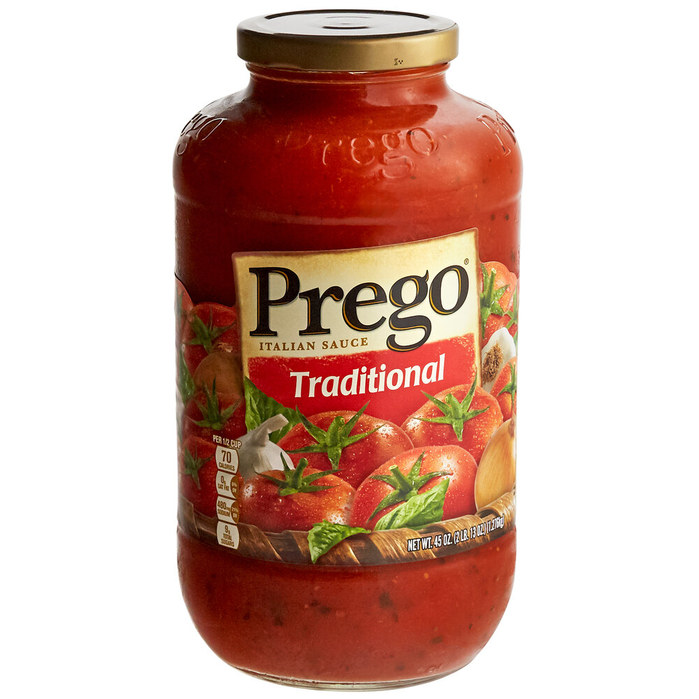 Prego 45 oz. Traditional Italian Pasta Sauce 6/Case