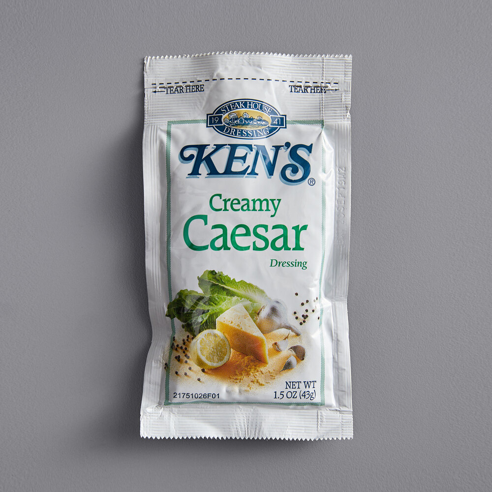Ken's Foods 1.5 oz. Creamy Caesar Dressing Packet 60/Case