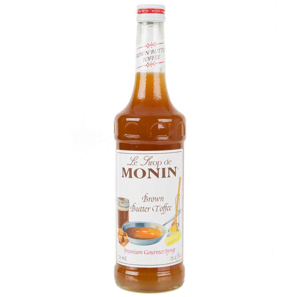 Monin Premium Brown Butter Toffee Flavoring Syrup 750 mL