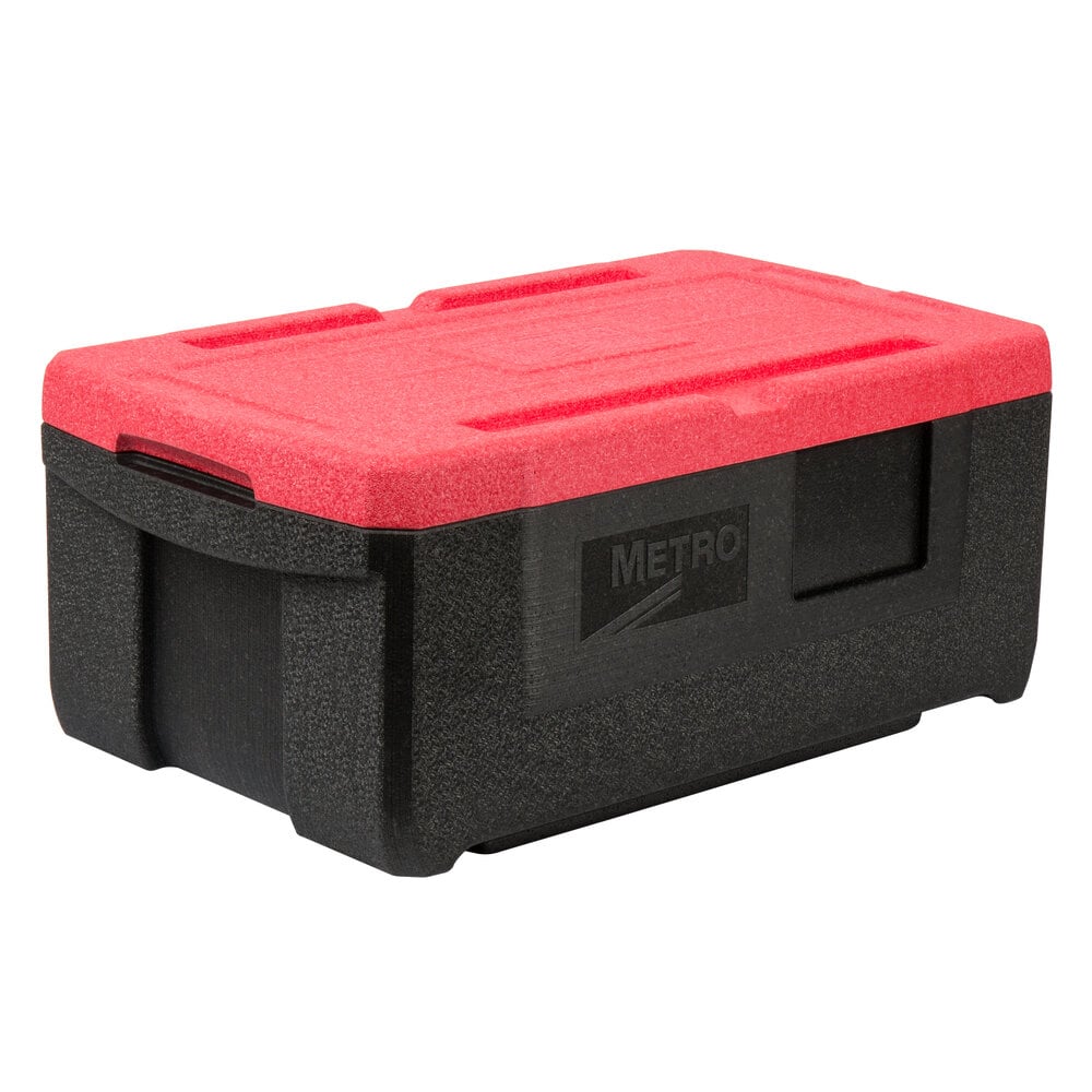 Metro Mightylite Black Top Loading EPP Insulated Food Pan Carrier with ...