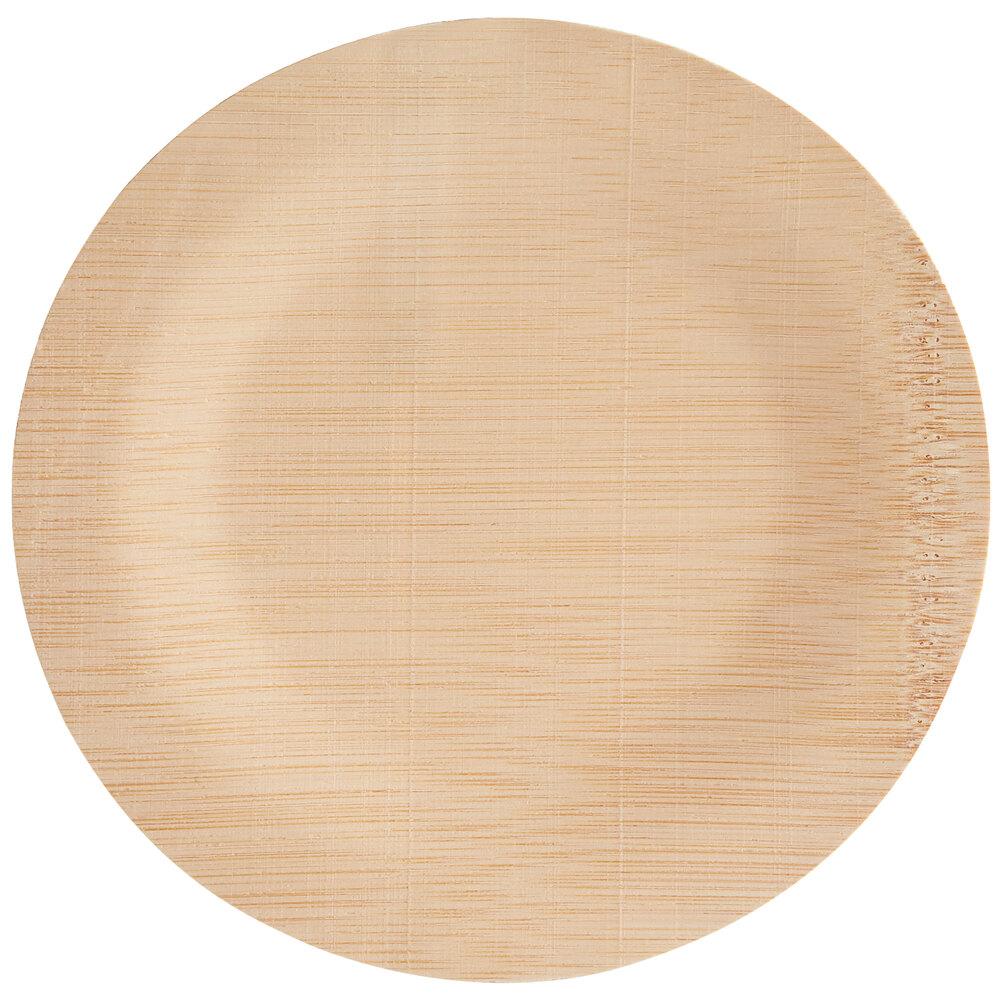 Bamboo by EcoChoice 7" Compostable Round Bamboo Plate 25/Pack