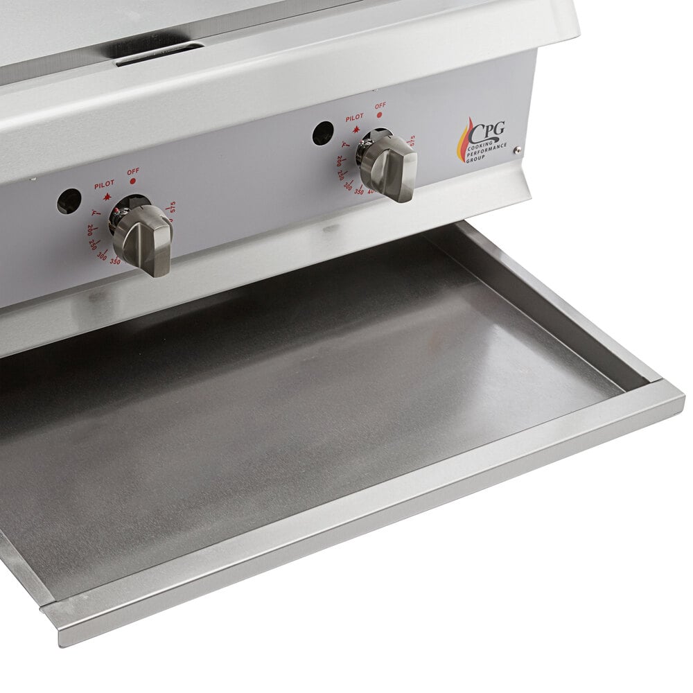 Cooking Performance Group GT-CPG-36-NL 36 Gas Countertop Griddle with  Flame Failure Protection and Thermostatic Controls - 90,000 BTU