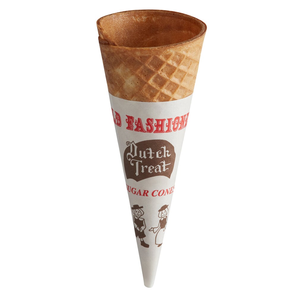 Sugar Cones w/ Jacket 300/Case (Dutch Treat)