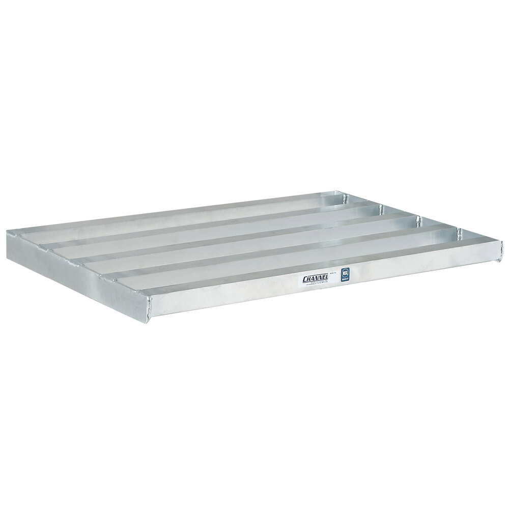 Channel 20" Wide Cantilever Style Aluminum Tubular Shelf