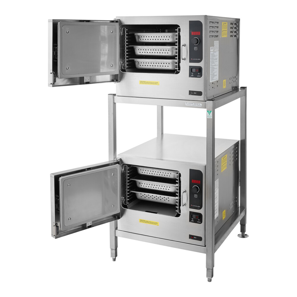 Cleveland 2-22CET33.1 SteamChef 3 Double Deck 6 Pan Electric Floor