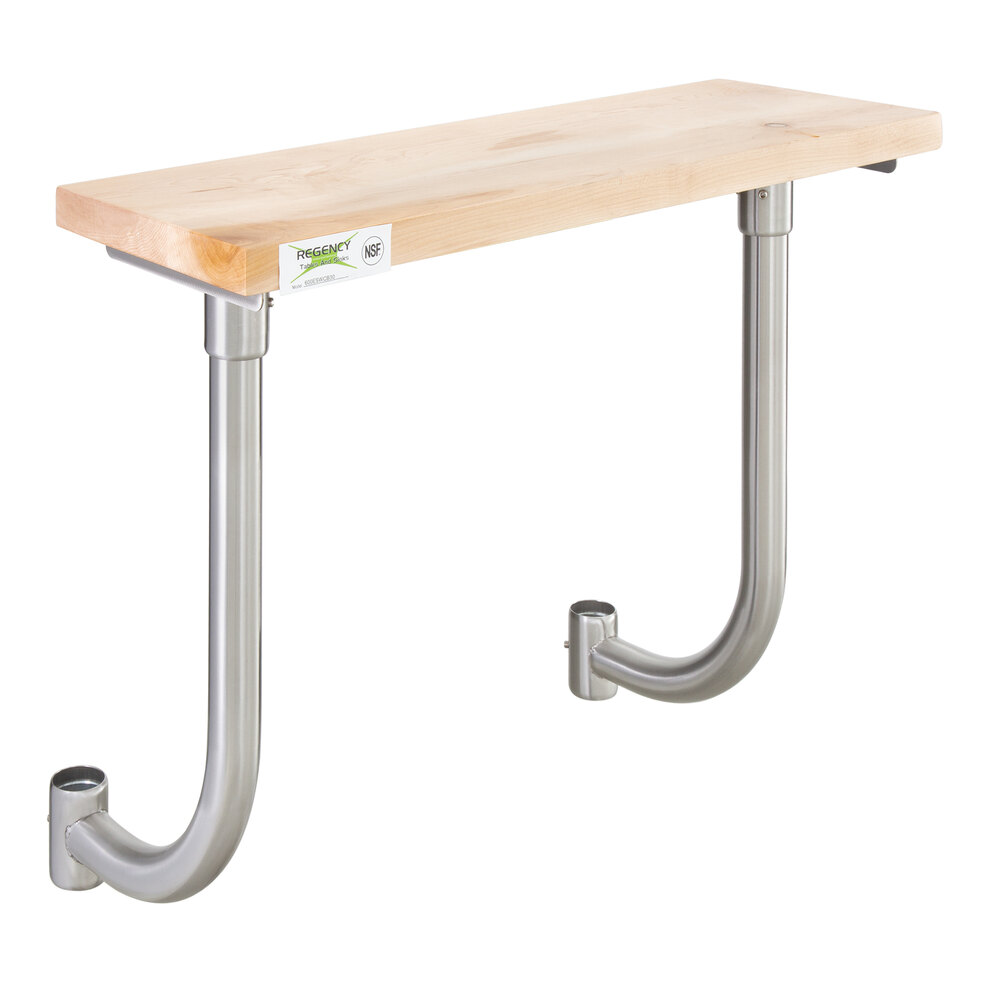 Regency 10" x 30" Wooden Adjustable Cutting Board for 30" Long Equipment Stands