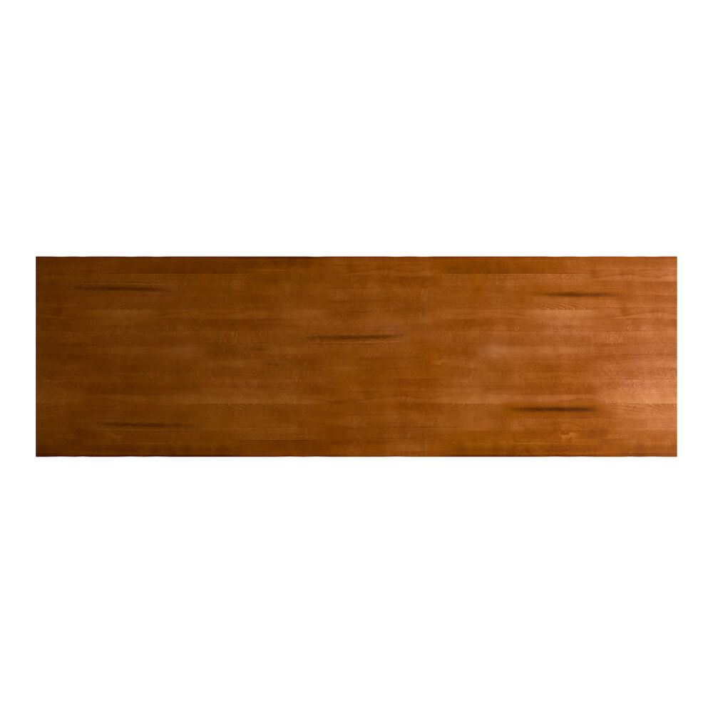 Lancaster Table &amp; Seating Industrial 30" x 96" Solid Wood Live Edge ...