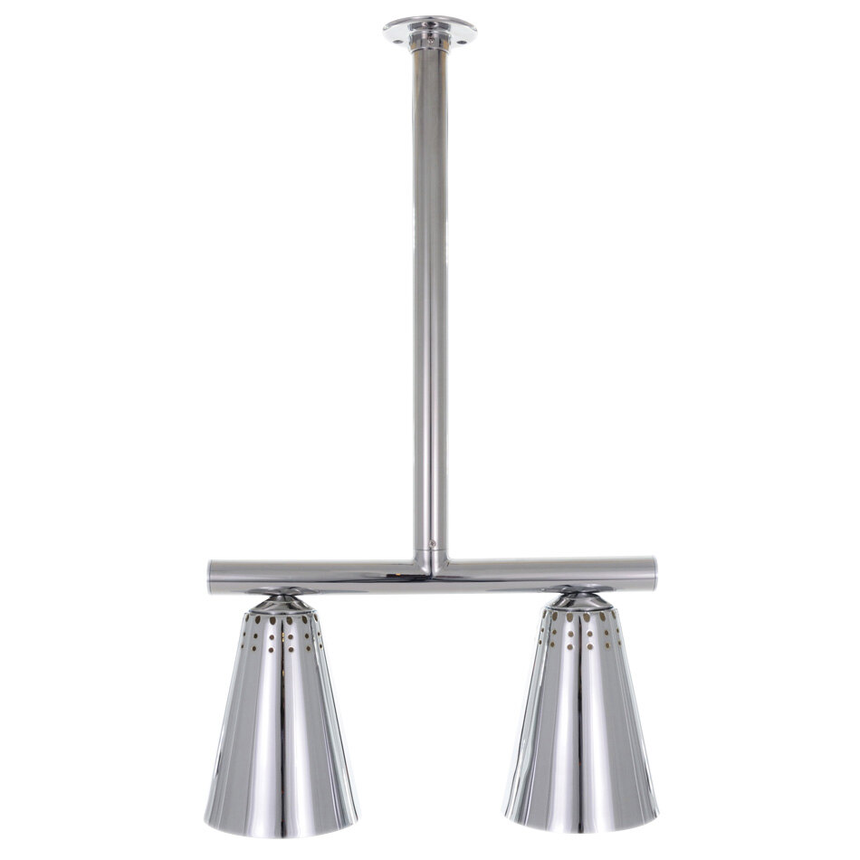 Hanson Heat Lamps DLGT/900/CH Rigid Tube Ceiling Mount Double Heat Lamp