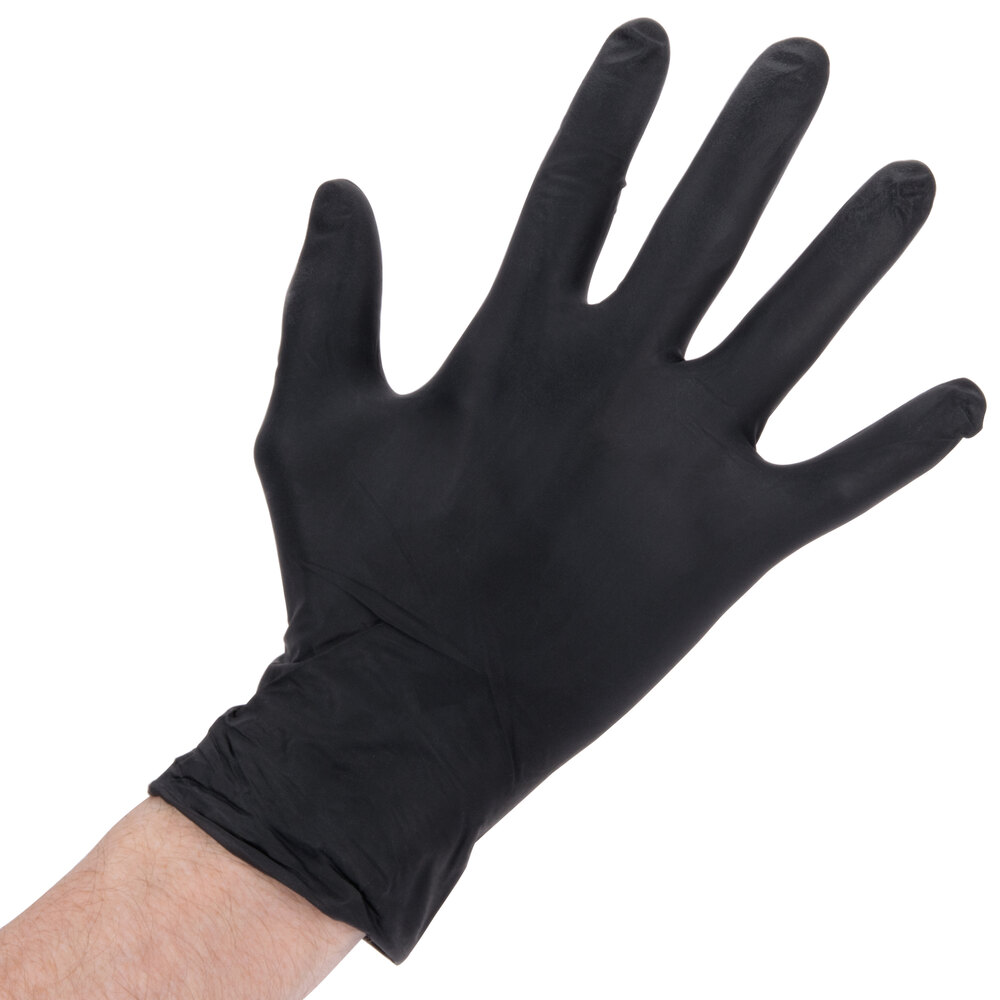 Lavex Industrial Nitrile 6 Mil HeavyDuty PowderFree Textured Gloves