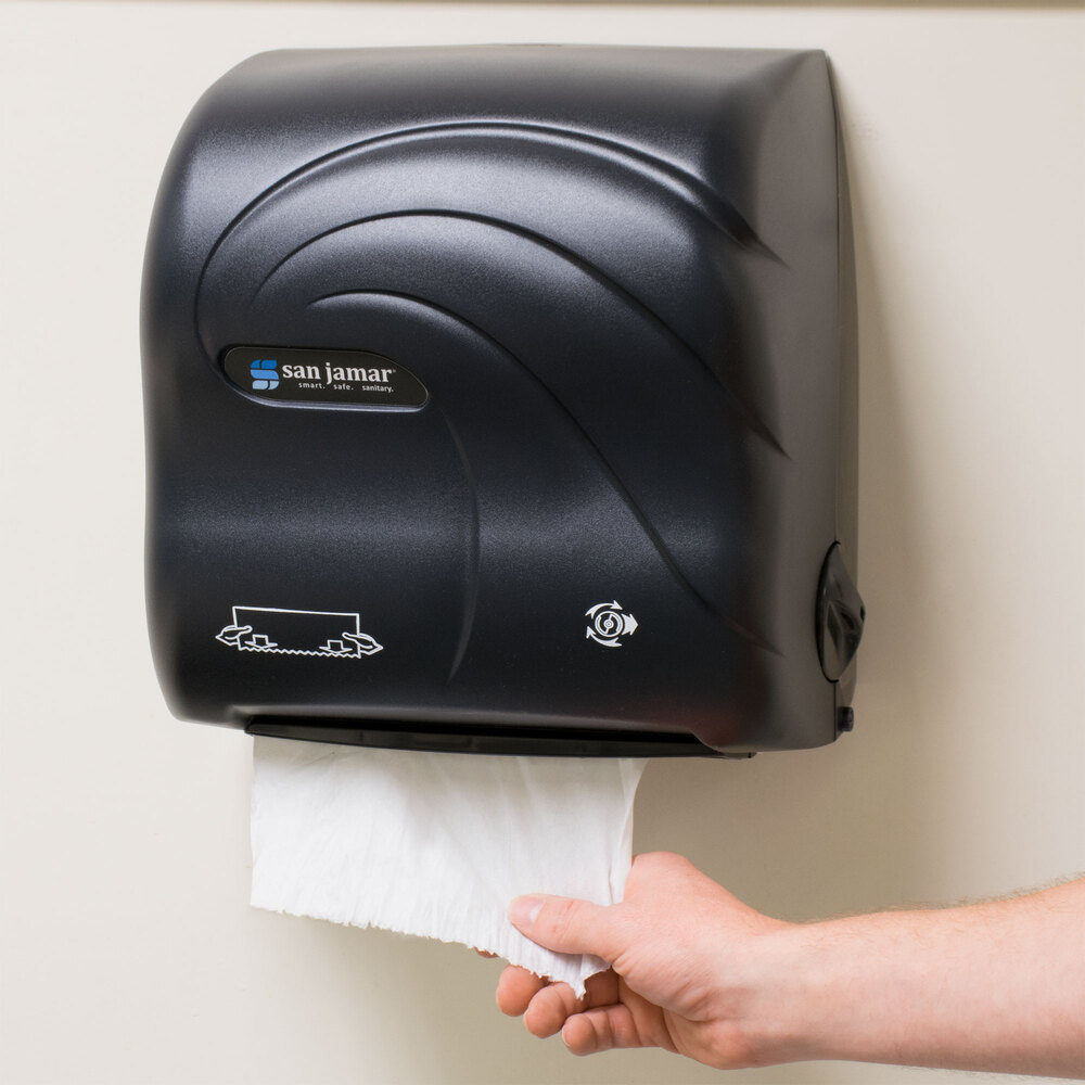 San Jamar T7590TBK Simplicity Oceans Compact Mechanical Hands Free