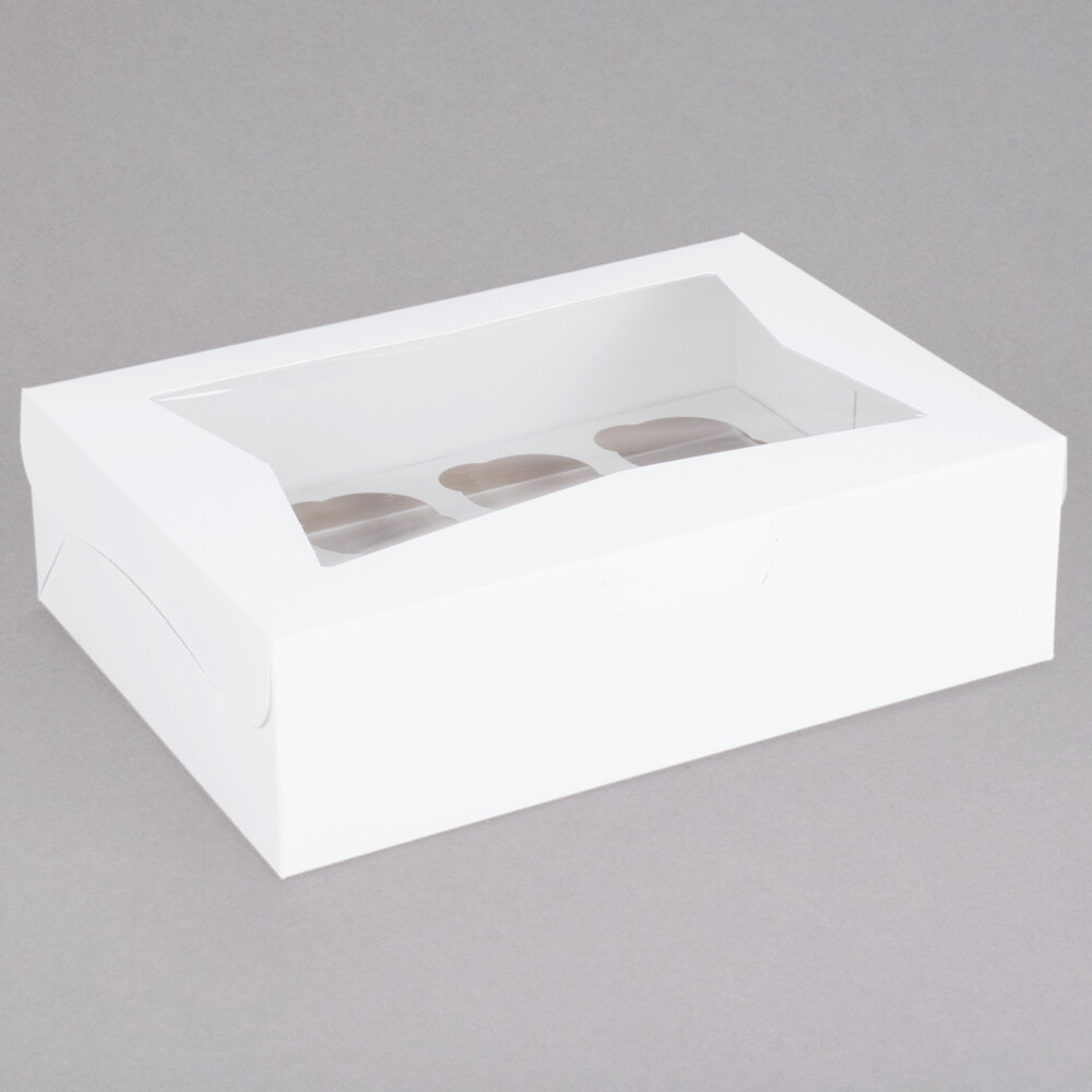 Details about   15 Pack Bakery Cupcake Boxes with Window Fits 12 Cupcakes or Muffins 