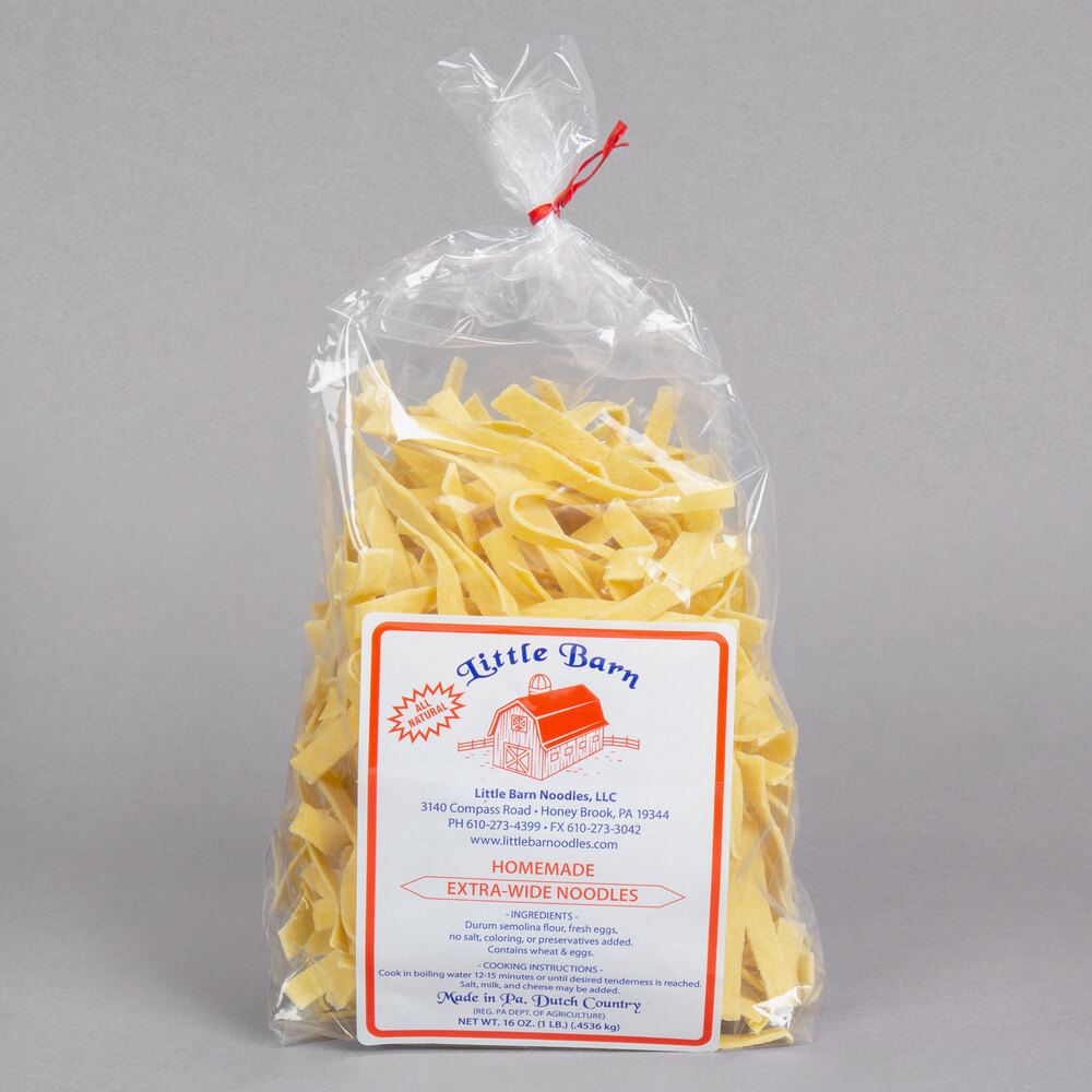 Little Barn Noodles 1 lb. Homemade Extra Wide Egg Noodles 12/Case