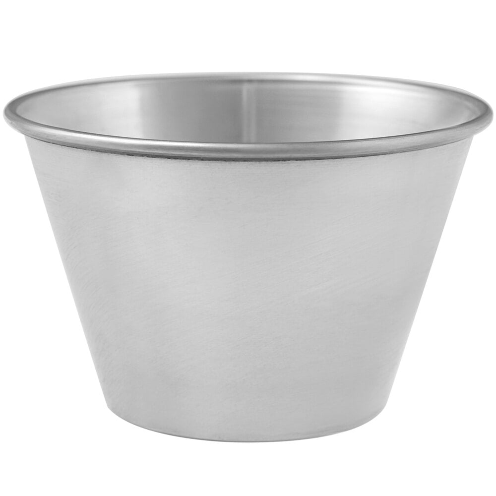 HUBERT® 4 oz Flared Stainless Steel Sauce Cup