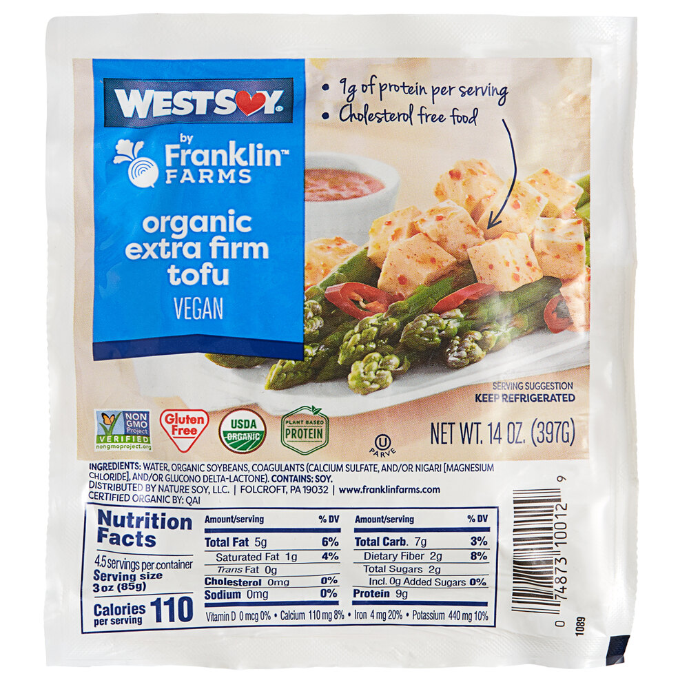14 oz. Organic NonGMO Firm Tofu 6/Case