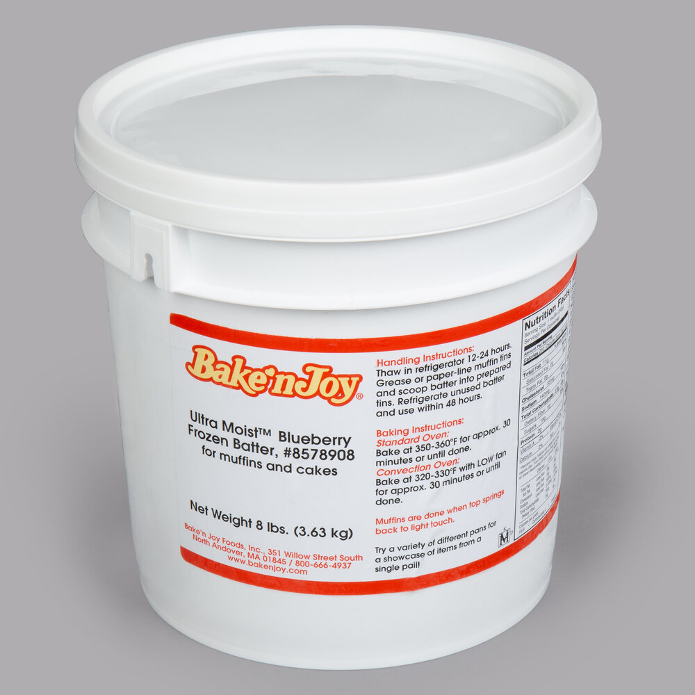 Bake'n Joy Ultra Moist 8 lb. Scoop and Bake Blueberry Muffin Batter 2