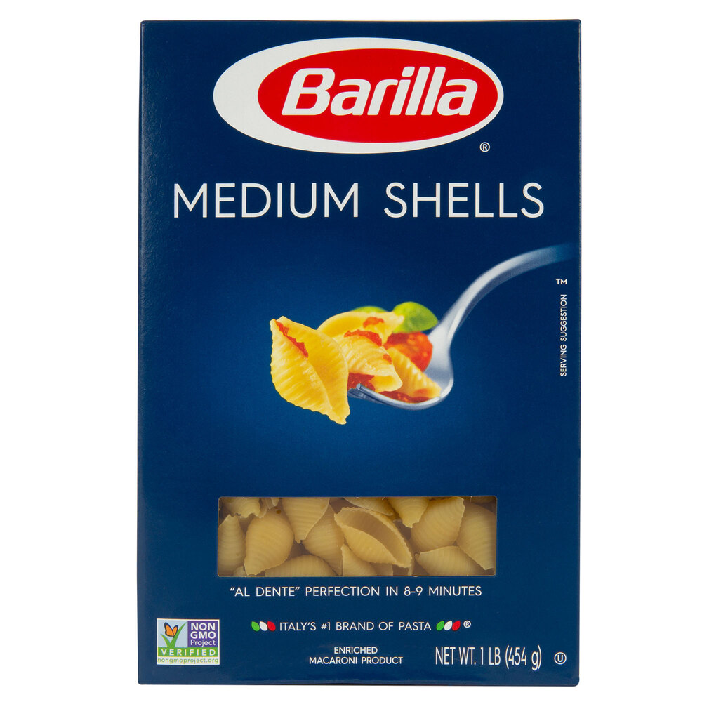 Barilla Medium Pasta Shells (1 lb.) 12/Case