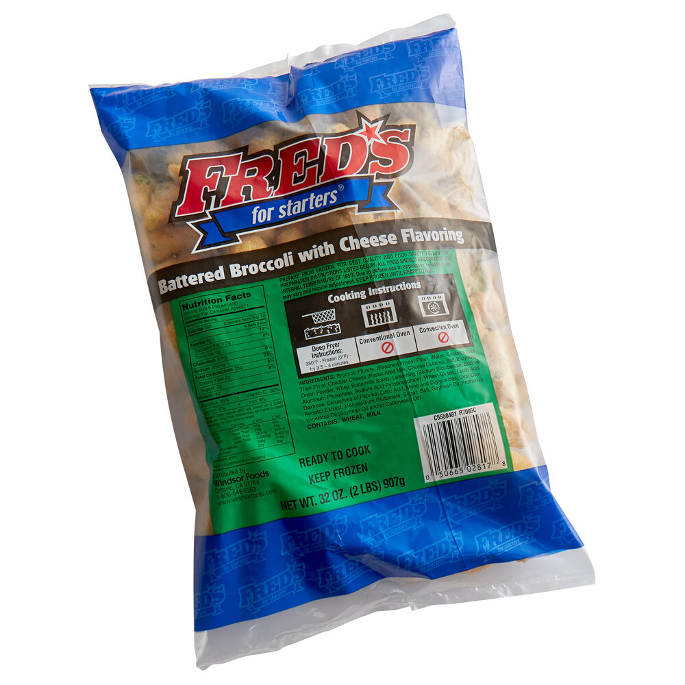 Fred's for Starters 2 lb. Tempura Battered Broccoli Florets with Cheese