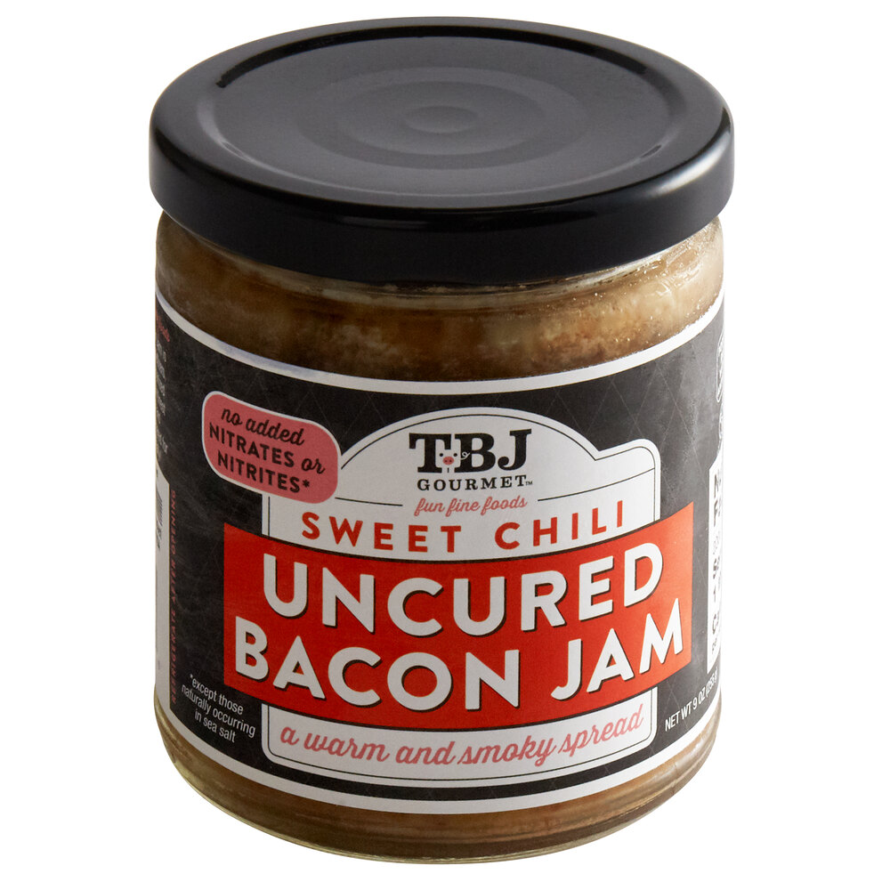 TBJ Gourmet 9 oz. Sweet Chili Uncured Bacon Jam 6/Case
