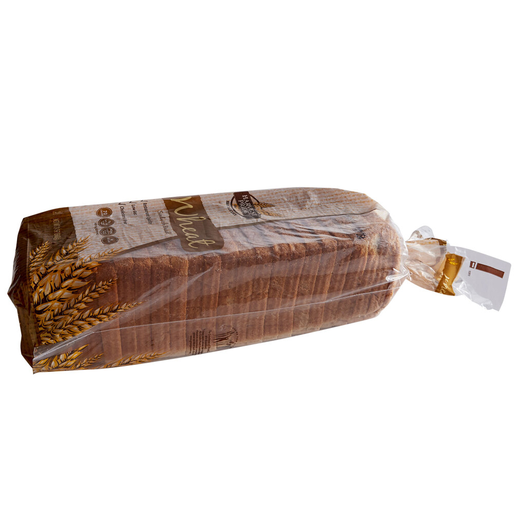 Harvest Pride 24 Slice Baker Wheat Pullman Bread Loaf 8/Case