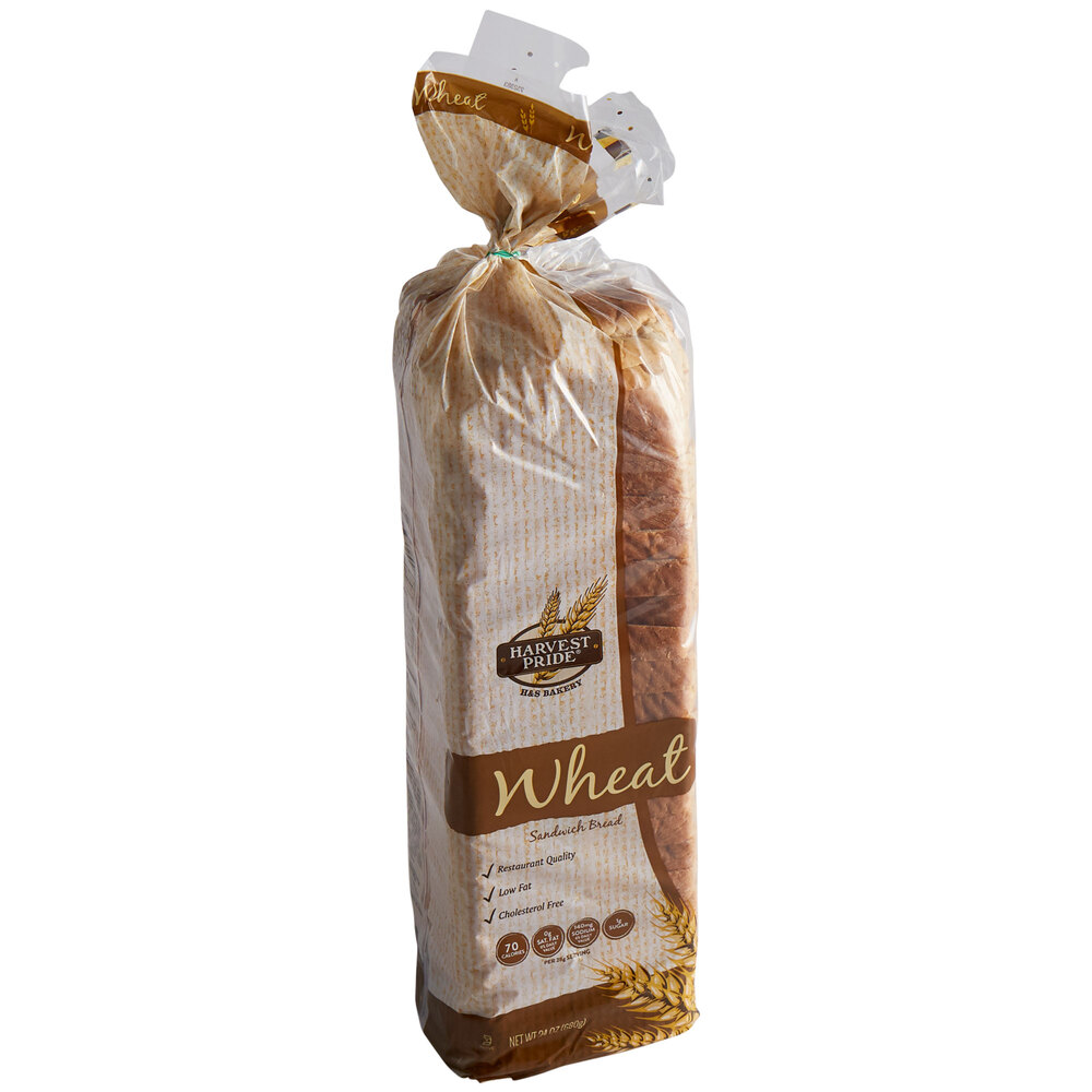 Harvest Pride 24 Slice Baker Wheat Pullman Bread Loaf 8/Case
