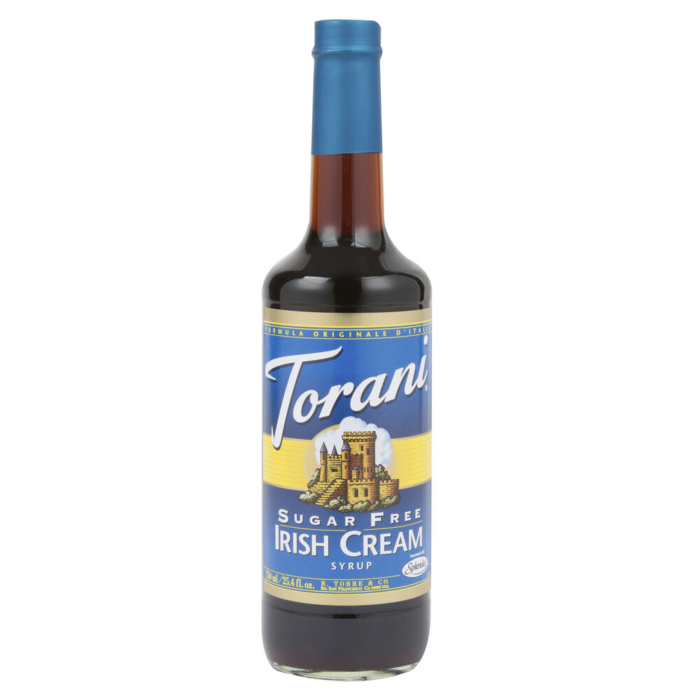 Torani 750 mL Sugar Free Irish Cream Flavoring Syrup