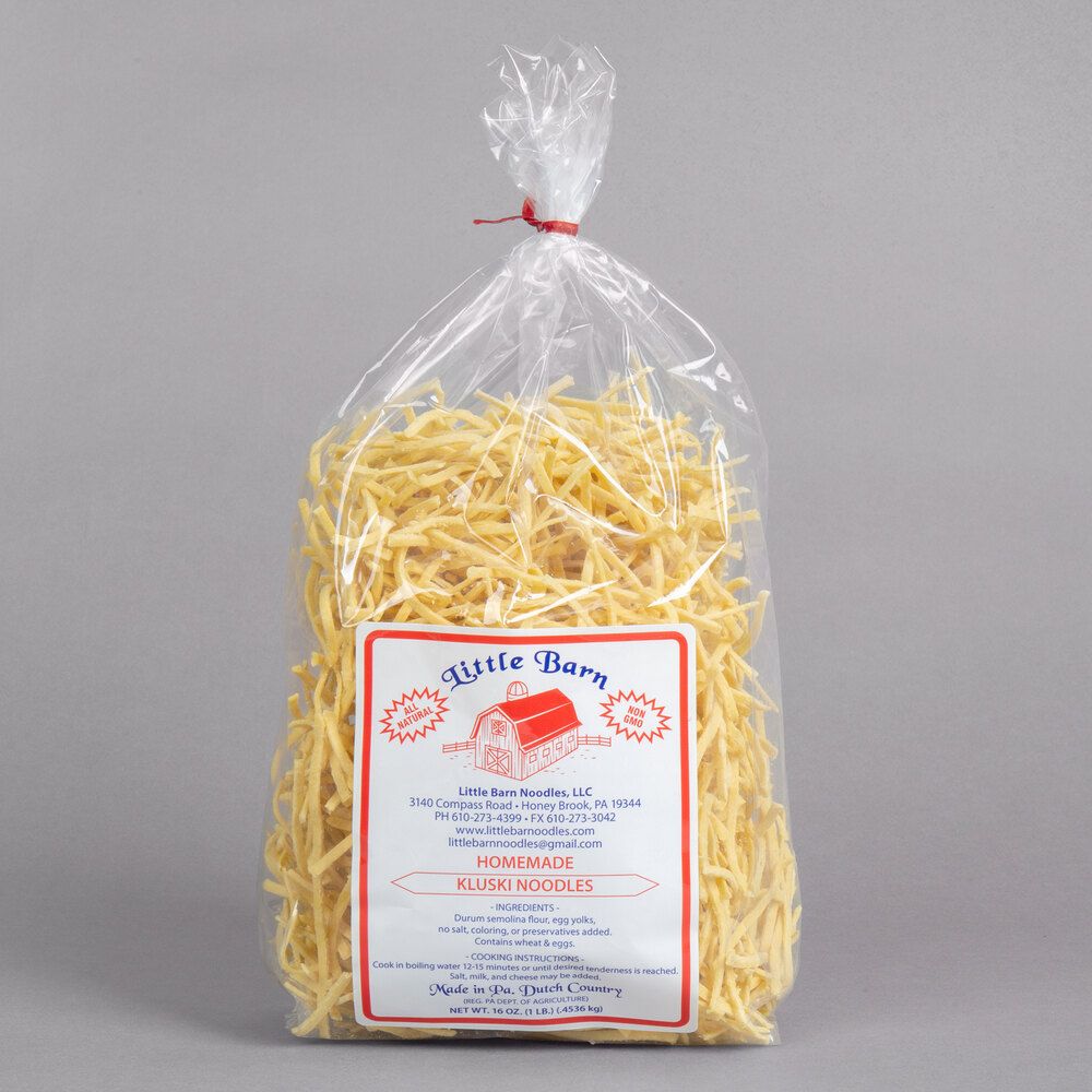 Little Barn Noodles 1 lb. Homemade Kluski Egg Noodles 12/Case