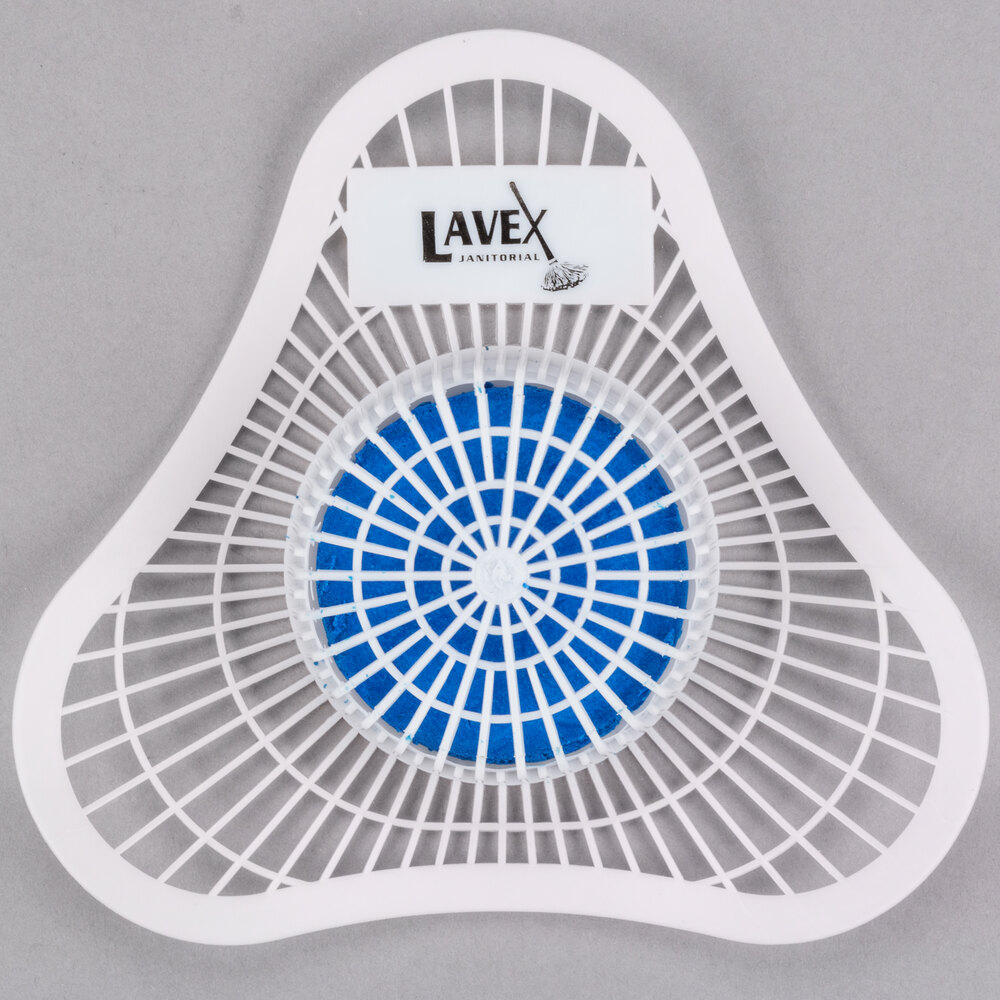 Lavex Janitorial Urinal Screen with Floral Scented Block 12/Pack