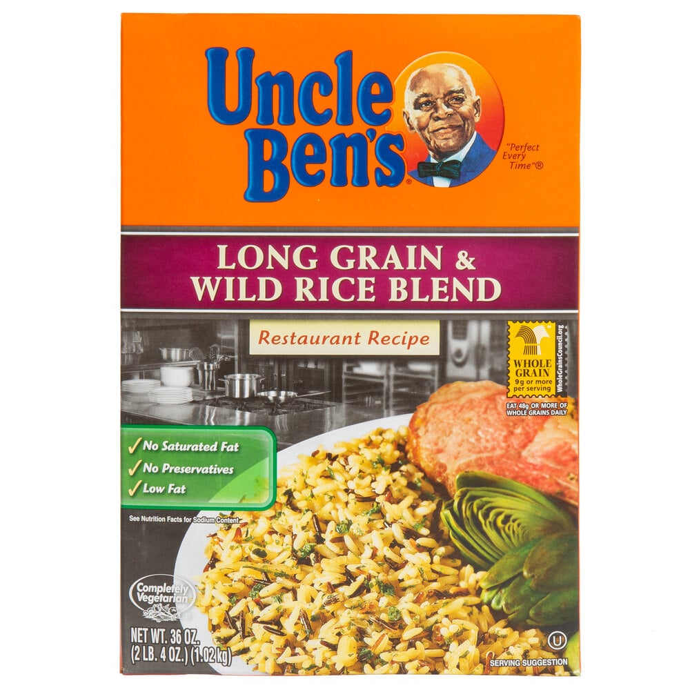 Uncle Ben's Long Grain and Wild Rice Blend 36 oz. Boxes (6/Case)