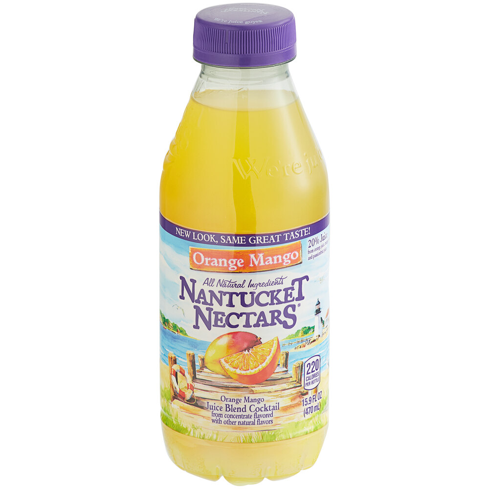 Nantucket Nectars 16 fl. oz. Orange Mango Juice Cocktail 12/Case