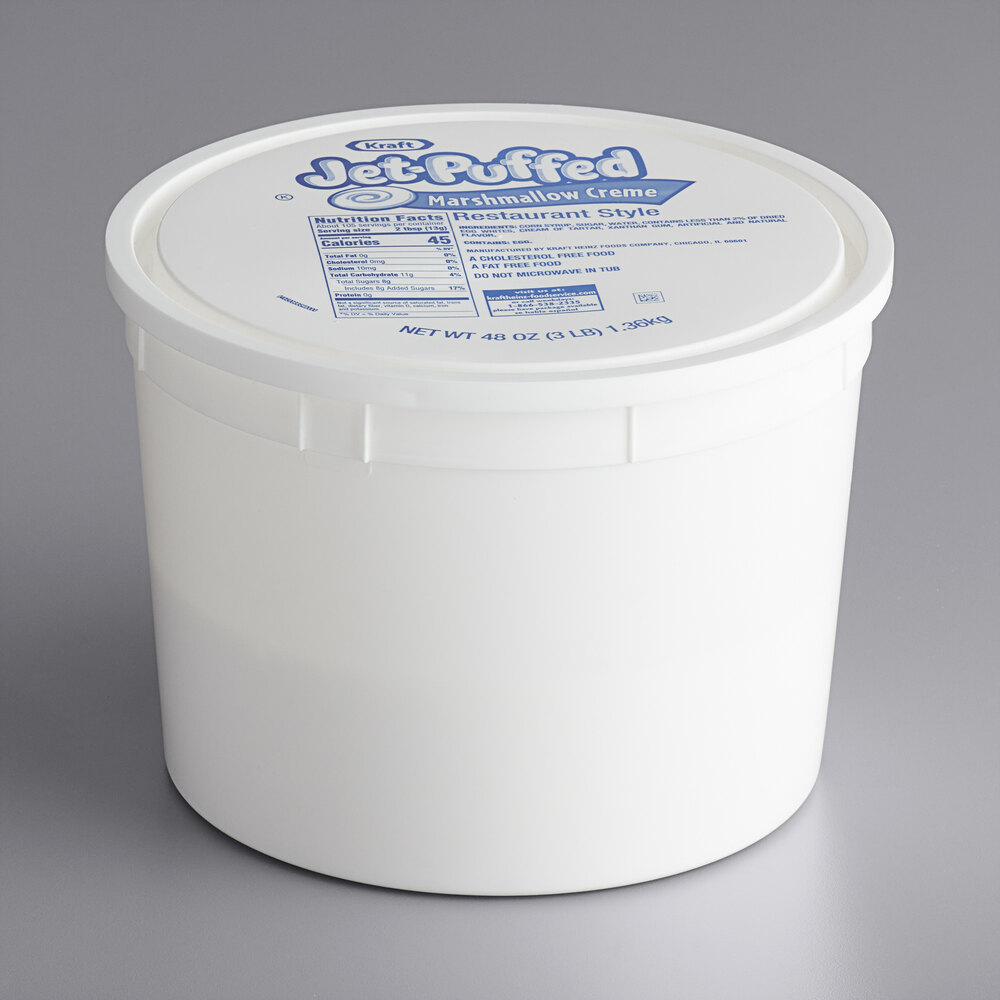 JetPuffed Marshmallow Creme Topping 3 lb. 6/Case
