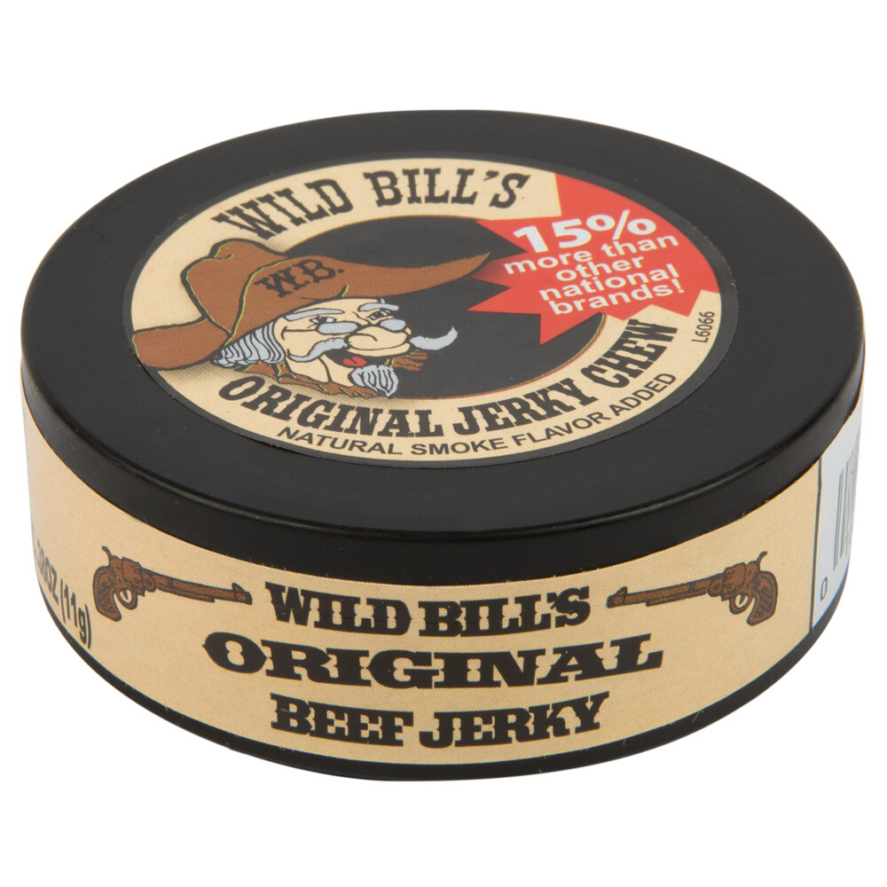 Wild Bill's Beef Jerky Chew (HickorySmoked) 12/Case