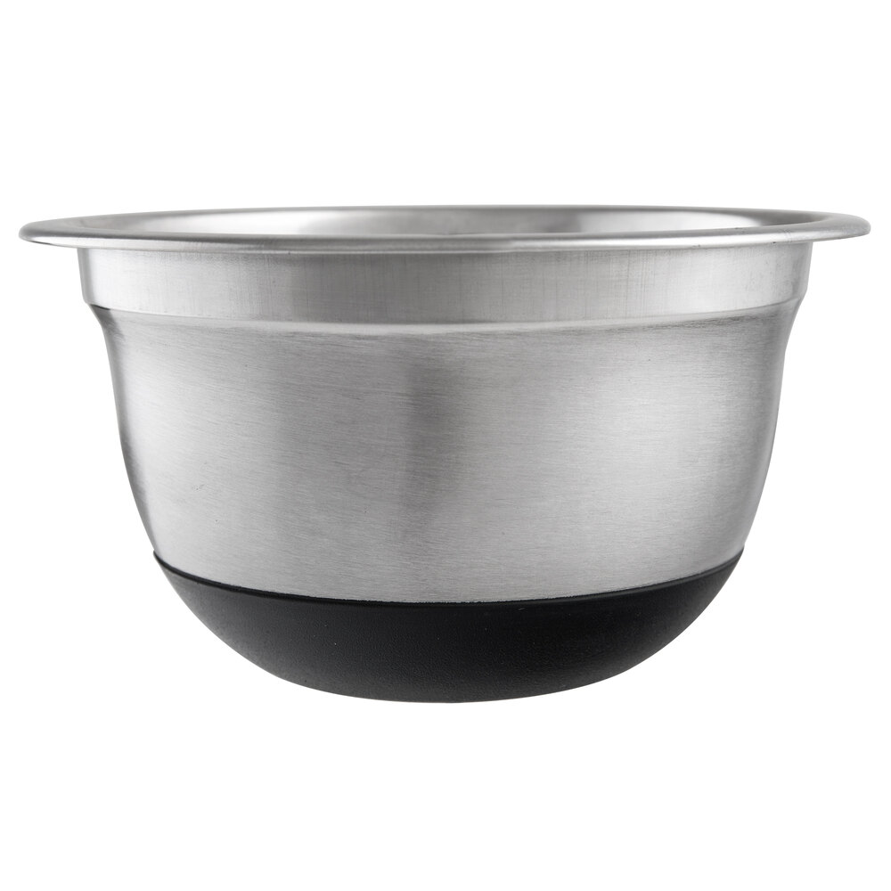 Choice 0.75 Qt. Stainless Steel Mixing Bowl with Silicone NonSlip Base