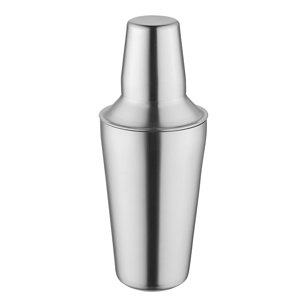 Acopa 16 oz. Stainless Steel 3-Piece Cocktail